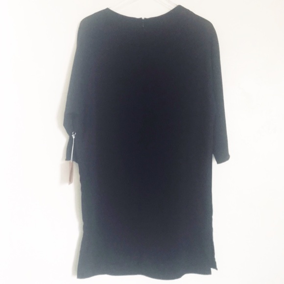 Forever 21 Black Long Sleeve Polyester Dress - Picture 5 of 8